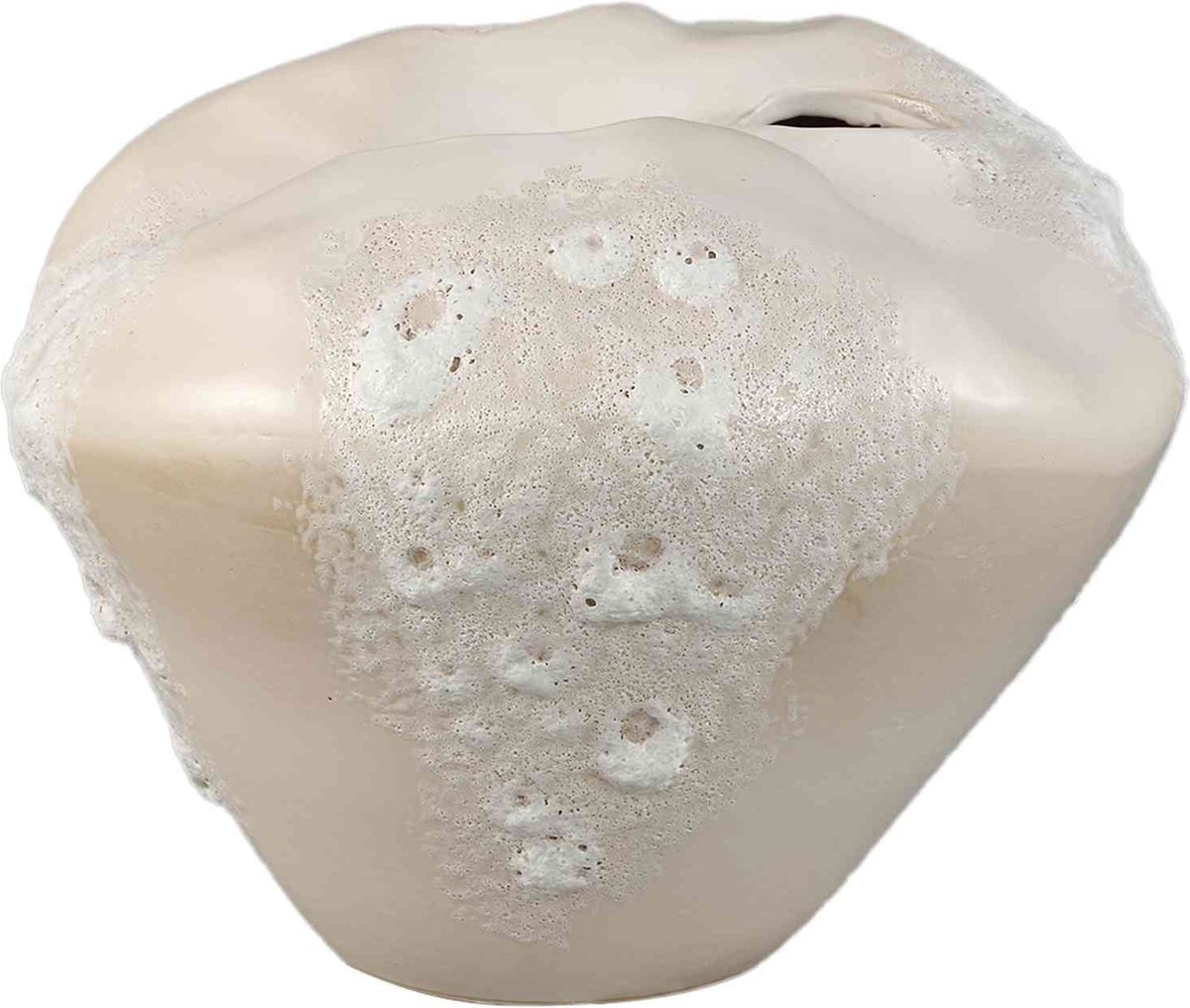 PTMD COLLECTION PTMD Vaas Dangelo - 29x29x22 cm - Keramiek - Creme