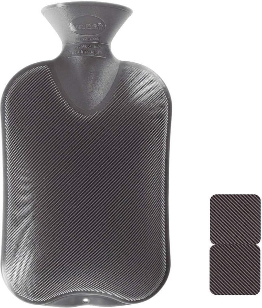 Goedkoopste Kruik fleece hoes grijs - warm water - 2 liter