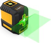 Bol.com Zelfnivellerend Groene Kruislaser 30m - Roterend Laserniveau met Magnetische Voet voor Nivelleren en Uitlijnen aanbieding