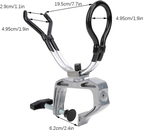 Vissersboot hengel houder,360 graden verstelbare hengel Pole Stand Rack