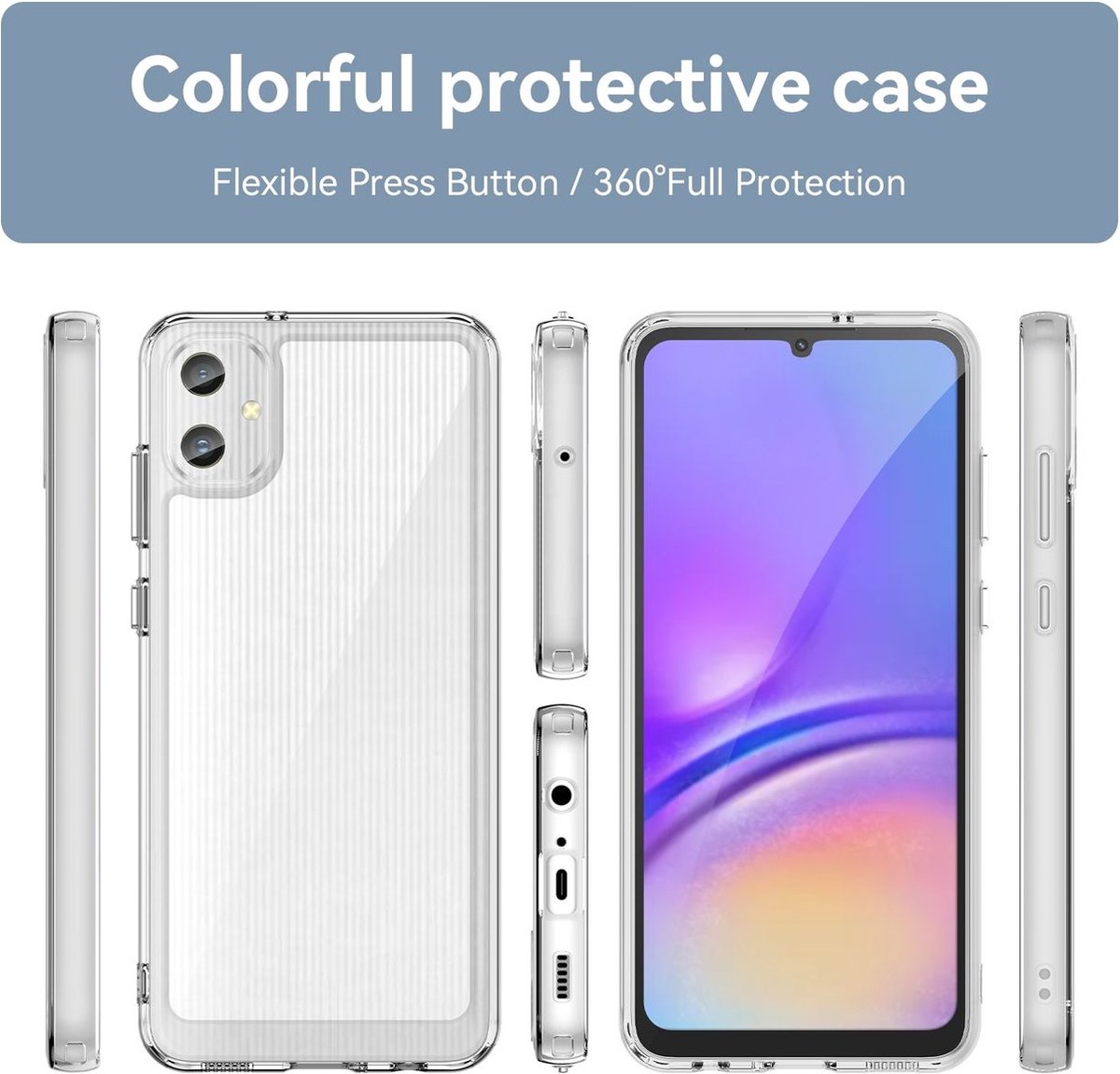 Mobigear Doorzichtig Hoesje geschikt voor Samsung Galaxy A05 Telefoonhoesje Hardcase | Mobigear Crystal Backcover | Doorzichtig Telefoonhoesje Galaxy A05 | Galaxy A05 Case | Back Cover - Transparant