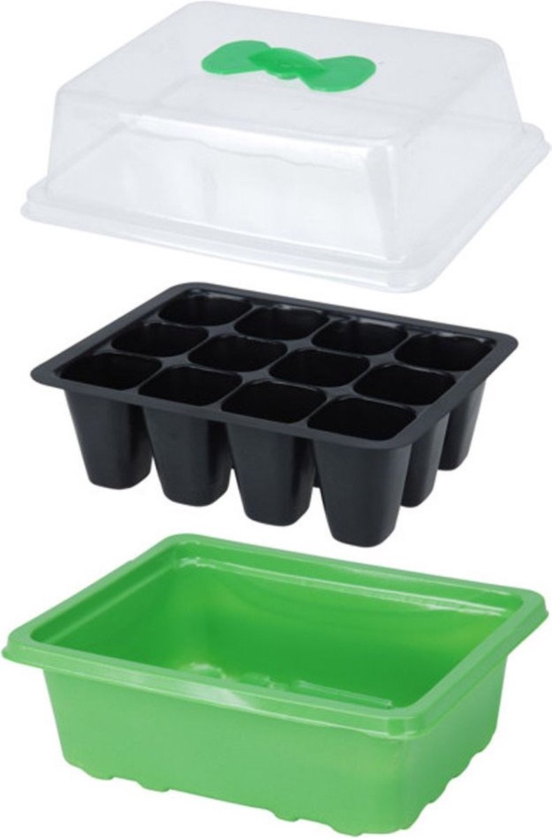 Vilde Zaaitray 12 Cellen Kweektray Propagator Kweekbak Kweekkast Bloempot