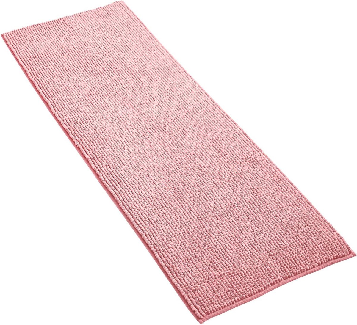 Anti-Slip Chenille Badmat Roze Super Absorberend Machinewasbaar 50x150 cm