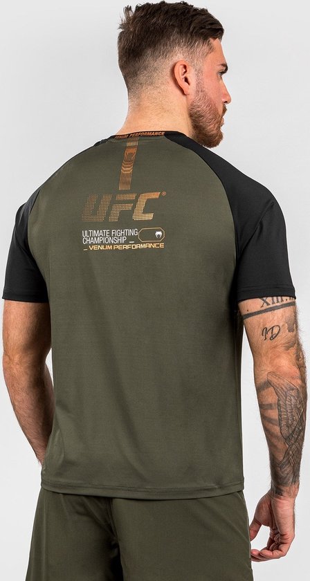 UFC x Venum Adrenaline Fight Week Dry- Tech T-Shirt Khaki Bronze taille XXL