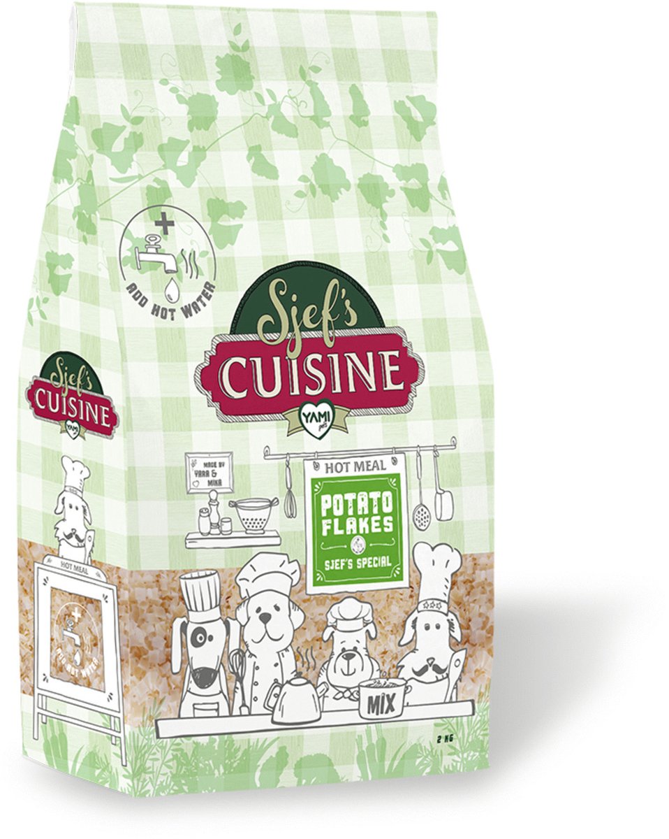 Sjef's Cuisine Sjef's Cuisine Potato Flakes - Hondenvoer - Aardappel 2 kg Aanvullend Voer