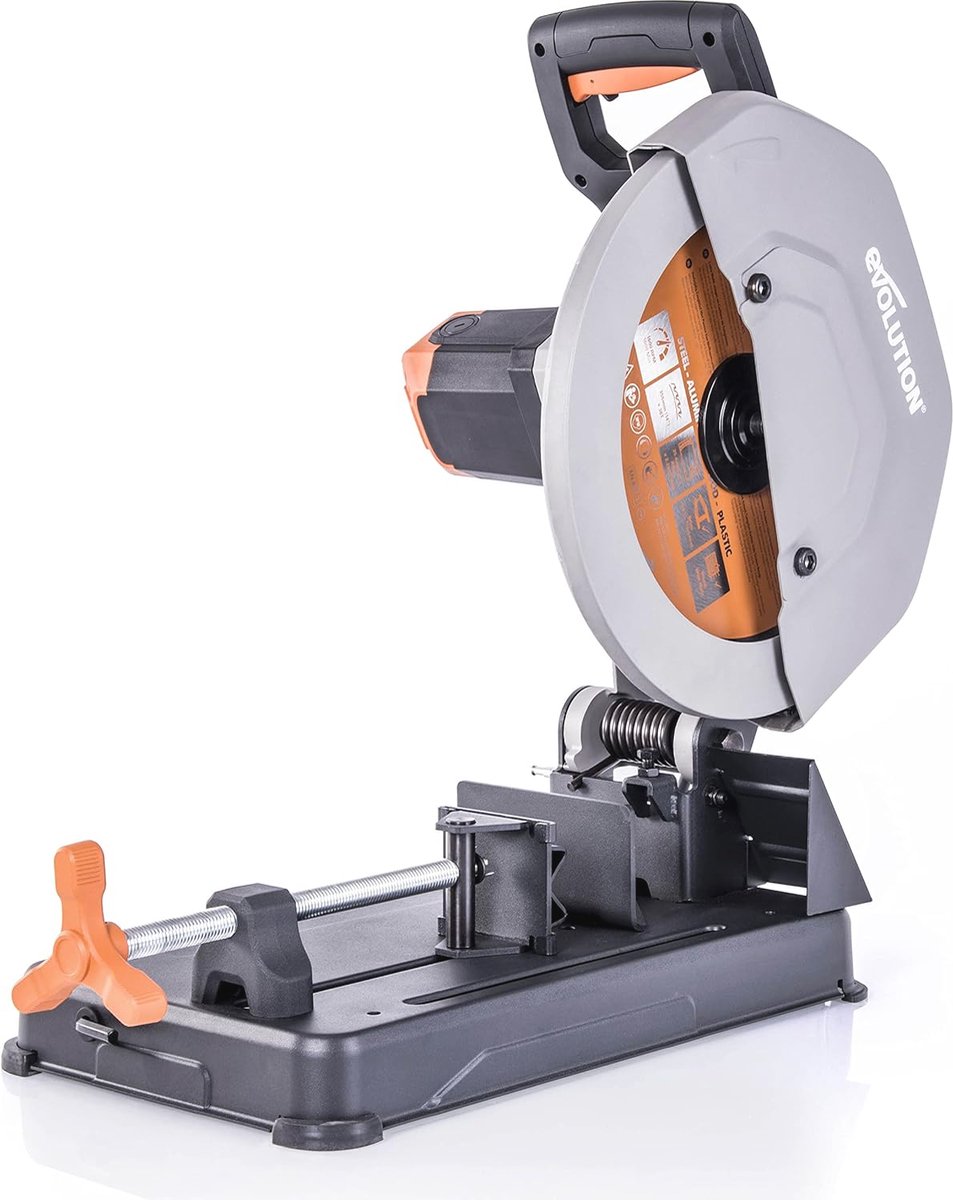 Afkortzaag met TCT-zaagblad voor staal, aluminium en hout - 355 mm