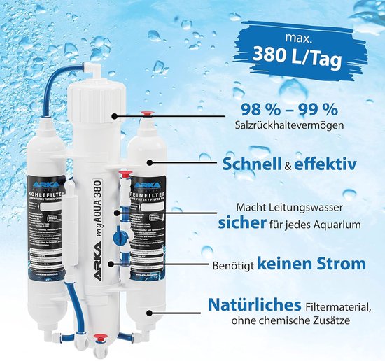 ARKA® myAqua380 – Sistema de Osmose Reversa, até 380 L/dia | Aquário Como Terapia ARKA® myAqua380 – Sistema de Osmose Reversa, até 380 L/dia | Aquário Como Terapia
