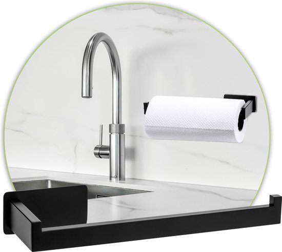 Porte Sopalin Mural - XIVADA - Porte Essuie Tout Suspendu - Porte Rouleaux Decuisine - Adhesif