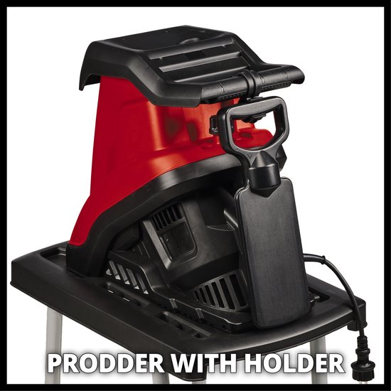 Einhell Elektrische Hakselaar GC-KS 2540 CB - 2500 W - Max. takdikte: Ø40 mm - 55 L opvangbak - 2 omkeerbare messen van speciaal staal - Incl. praktische aanduwstok van Einhell — afbeelding 2