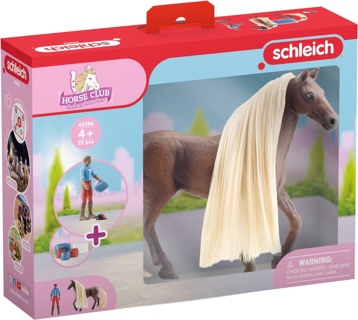 schleich HORSE CLUB Sofia's Beauties - Leo & Rocky Starterset - Kinderspeelgoed - Paarden Speelgoed met Kambare Manen — afbeelding 9