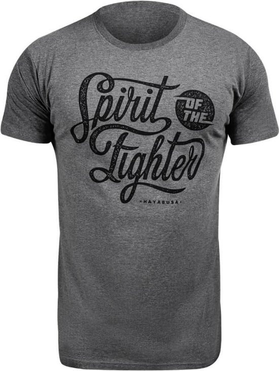 Foto: Hayabusa spirit of the fighter t shirt grijs vechtsport shirt