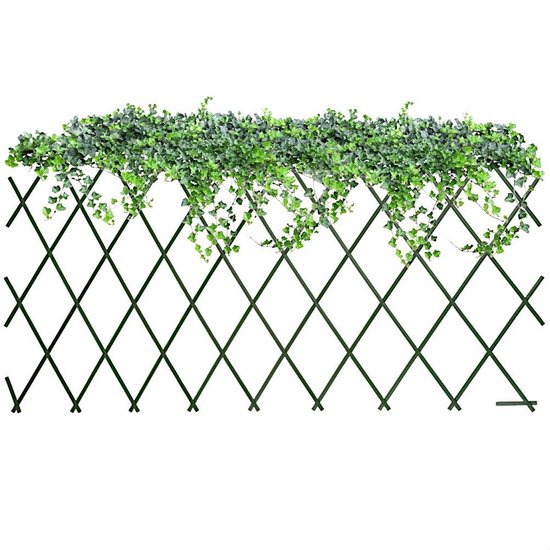 Foto: Plantenklimrek groen opvouwbare 180x90 cm klimrek voor planten klimplanten klimplantenrek plantensteun