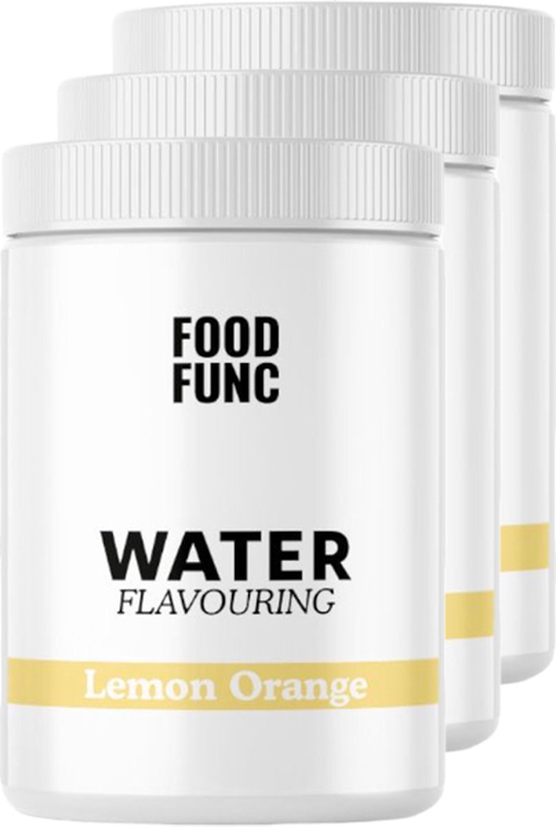 Goedkoopste Foodfunc | Water Flavouring | Lemon Orange | 3 stuks | 3 x 100 gram | No Junk Just Func