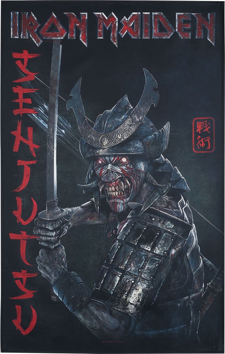 Iron Maiden Textiel Poster Flag Senjutsu Album Multicolours