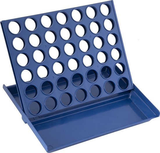 IBBO® - Reisspel - 4 Op een rijtje - Mini - Denkspel speelgoed - kinderen en volwassenen - Blauw van IBBO — afbeelding 2