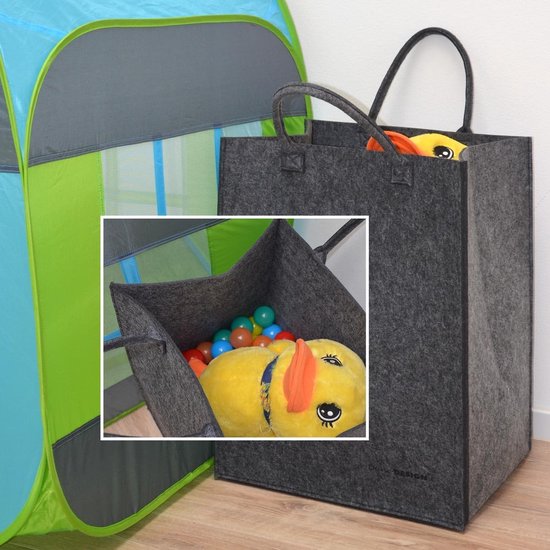 DuneDesign 100L Vilten wasverzamelaar 43x38x60cm XXL universele Vilten