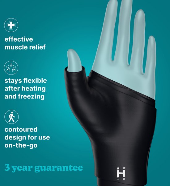 HoMedics Hot and Cold Compression Sleeve Voor de Pols - Padel of Tennis Blessure - koeling sleeve - cooling - Warm & koud - Polsblessure - zwellingen - Super Flexibel en Duurzaam - Gaat Lang Mee