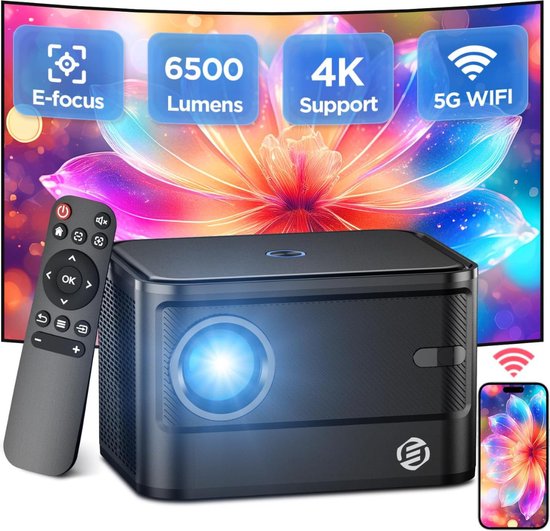 Equivera Mini Beamer - Draagbare Beamer - Beamer - Mini Beamer Projector - Projector - Mini Projector