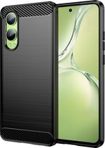 Coverup Hoesje - Geschikt voor OnePlus Nord CE4 Lite 5G Hoesje - Coverup Armor Brushed TPU Back Cover - Zwart