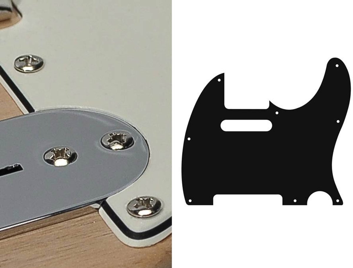 Boston TE-310-VW pickguard, Teaser, standard, 3 ply, vintage white