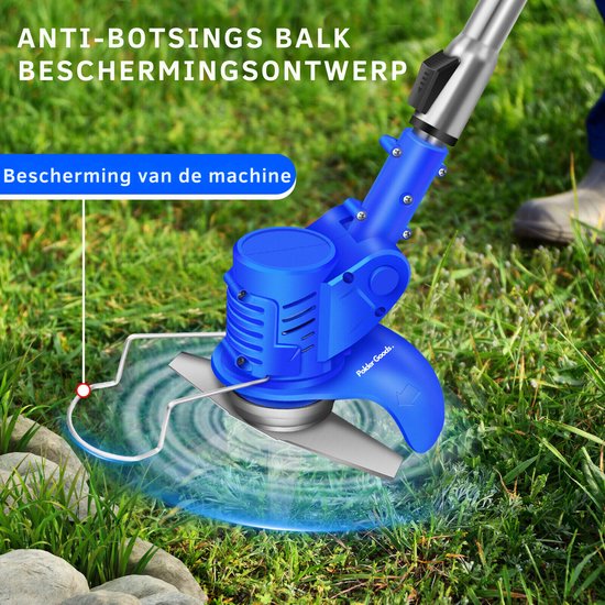 Bosmaaier electrisch - Grastrimmers met 2 Accu's - Multigereedschap - Hoogte verstelbaar - Incl. accessoires van Bosmaaier. — afbeelding 3