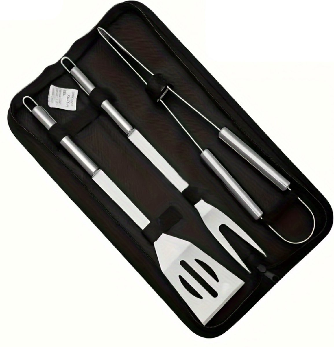 Nivard Barbeque Set - Barbecueset - Barbecue - Barbecues - BBQ - Tangenset - Vleeset - Accessoires - Zomer - 4 stuks