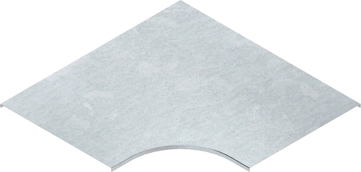 NIEDAX kabelgoot RESD deksel bocht 90 graden staal 120mm (161270)