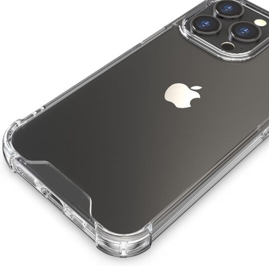 Coque antichoc KKG - Coque arrière Crystal Convient pour : Apple iPhone 12 Pro| Bumper arrière en PC et TPU avec 1x protecteur d'écran