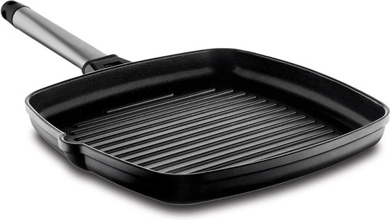 Berlinger Haus BH-1950 Graniet grillpan met afneembare handgreep, 28 cm, metallic roségoud