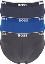 HUGO BOSS Power briefs (3-pack) - heren slips - blauw - navy - grijs