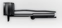 Webcam Logitech C920 noire, vue latérale avec câble.