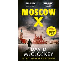 Omslag van David McCloskey spy thriller- Moscow X