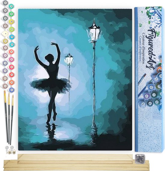 Verf op nummer voor volwassenen, Alaska Aurora volwassen verf op nummer, sneeuw berg verf op nummer voor volwassenen kinderen en beginners, 40,6 x 50,8 cm olieverfschilderij kits cadeau voor kinderen
