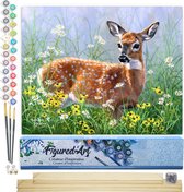 Figured'Art Schilderen Op Nummer Volwassenen Canvas Kleurrijke Hert In Bloei Handwerk Acrylverf Kit Diy Compleet 40x50cm Zonder Frame 870517850 Figured'Art Schilderen Op Nummer Volwassenen Canvas Kleurrijke Hert In Bloei Handwerk Acrylverf Kit Diy Compleet 40x50cm Zonder Frame 870517850