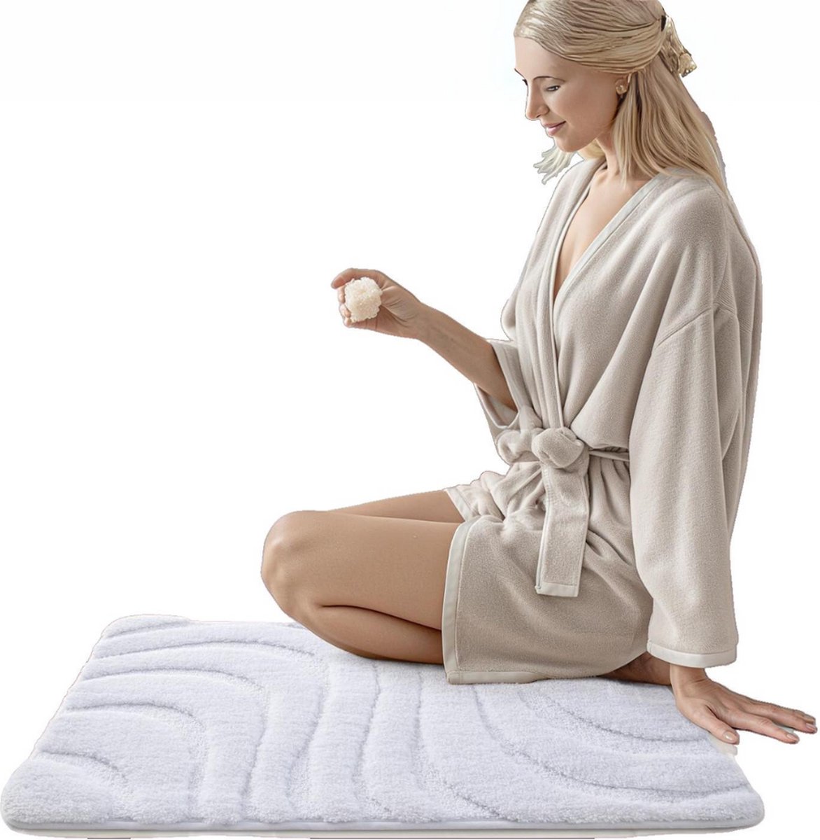 MKSS® Badmat Anti Slip - Douchemat - Bathroom mats - Wit