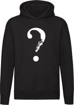 Point d'interrogation du crâne | crâne | le crâne | squelette | halloween | Unisexe | Pull | Hoodie | Sweat | Capuche | Noir