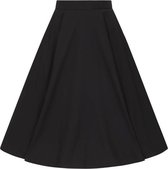 Hell Bunny Abi 50s Skirt Medium-lengte rok zwart M Katoen Dames - Basics