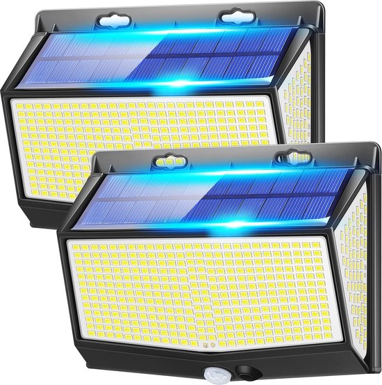 Peasur [2 Stück Solarlampen für Außen mit bewegungsmelder, 138 LED