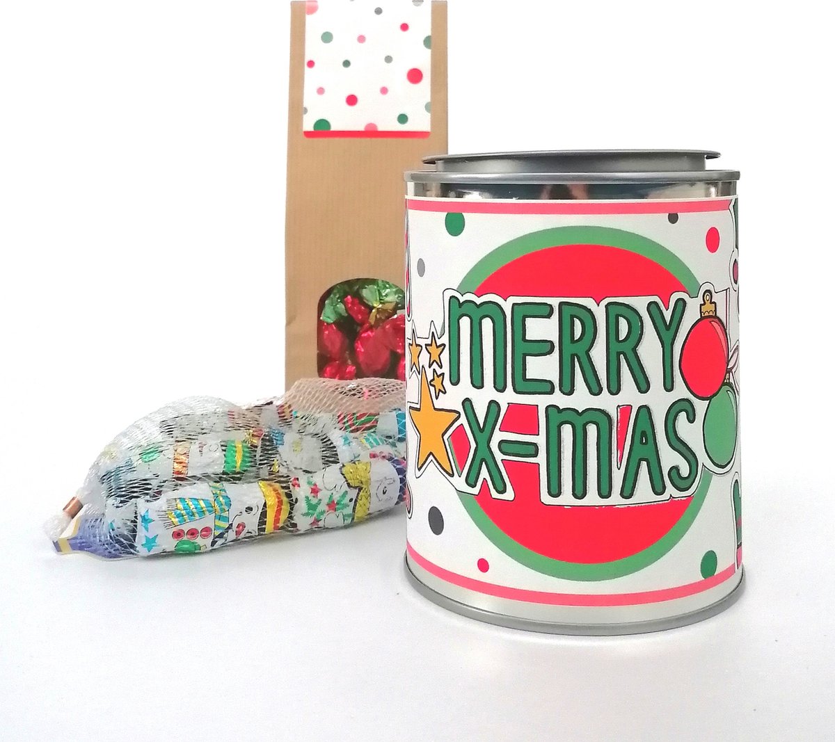Kerstpakket "Zoete Kerst" kerstgeschenk voor het hele gezin - o.a kerstkoekjes, chocomel en Milka chocolade – foto 6