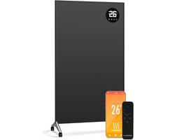 Klarstein Wonderwall Smart 800W infrarood verwarming – wandmontage, energie-efficiënt, WLAN- & app-bediening, Alexa compatibel, directe warmte, led-display, oververhittingsbeveiliging, ideaal voor ruimtes tot 15 m²