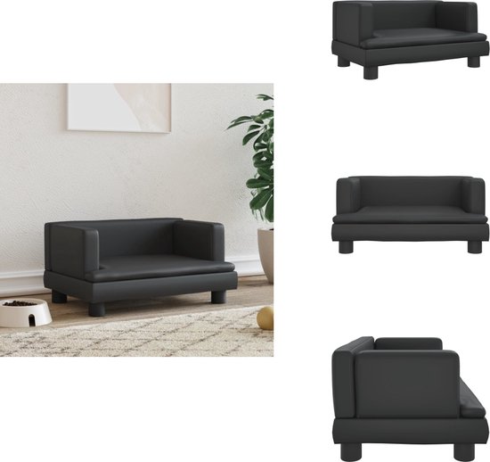 VidaXL Hondenbank Hondenmand Hondenbed Hondenmeubel Hond Bank Kunstleer Grijs