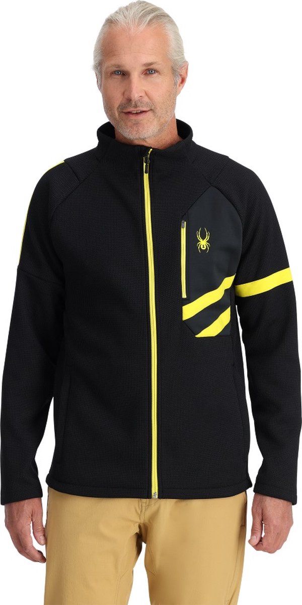 Vest Spyder Men Wengen Bandit Full Zip Zwart