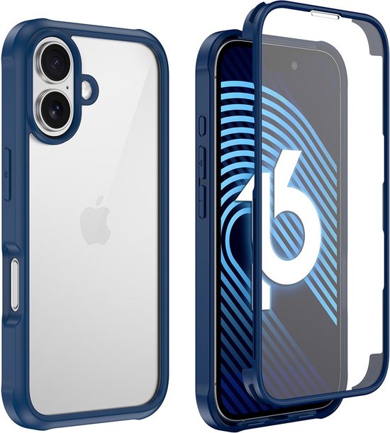 Coque MagSafe IPhone 16 Plus Miracase - Protection Intégrale Verre - Transparent