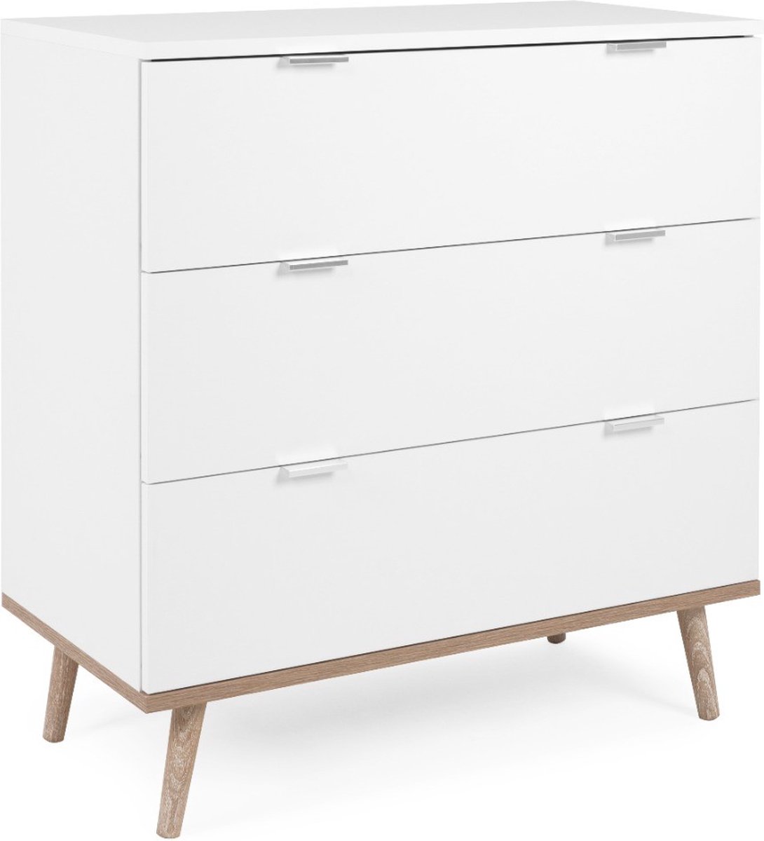 Bol.com Finori-Ladekast-Göteborg-1-wit-en-sonoma-eikenkleurig aanbieding