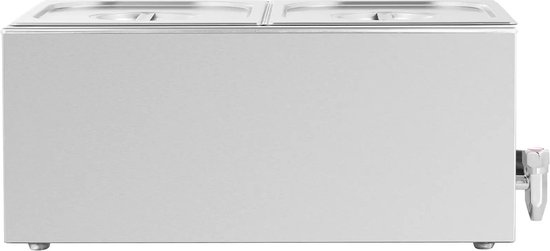Bain Marie - 600 W - 2 GN 1/2 - Aftapkraan - Royal Catering — afbeelding 5