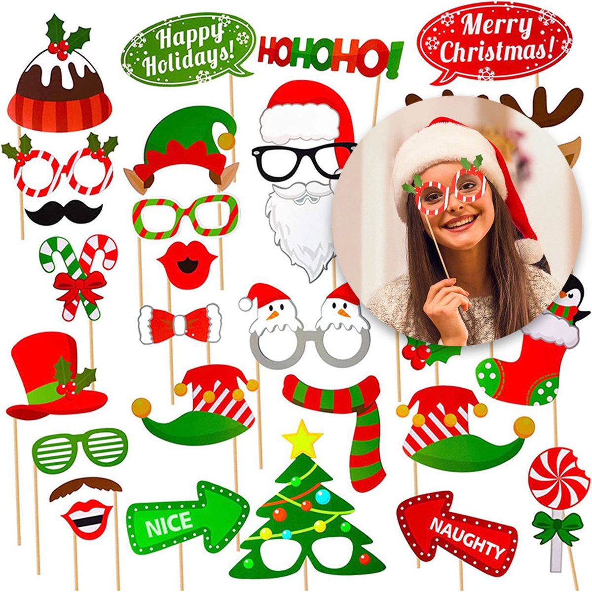 24 Lunettes Et Bandeaux à Paillettes De Noël - Accessoires Fête Pour Enfants Et Adultes - Cadeau Déguisement Festif