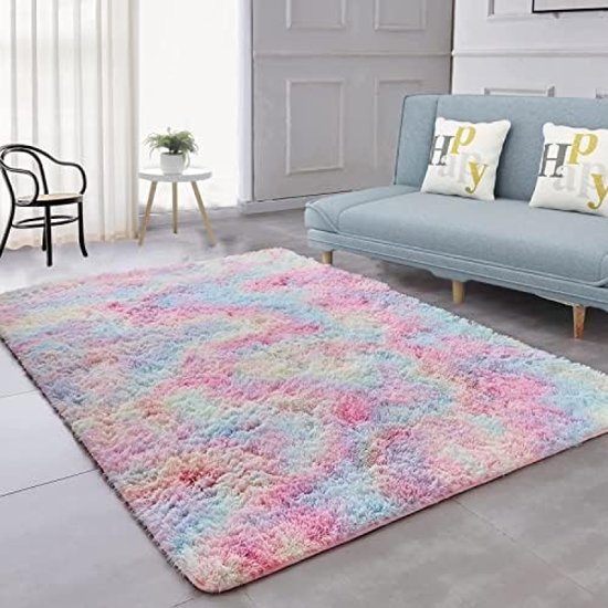 LIVUM Tapijt voor de woonkamer, slaapkamer, modern en design met reliëf, zacht en comfortabel (grijs, 60 x 110 cm