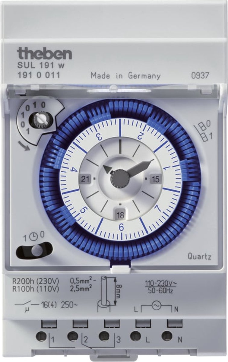 Theben SUL 191 W THE SCHAKELKLOK ANAL.7 DGN