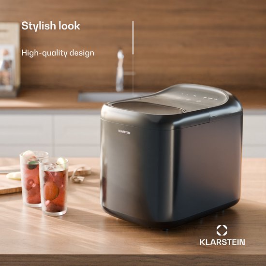 Klarstein Sparkice Ijsblokjesmachine - 2 Modi - Automatische reiniging 15 kg per 24 uur - Zwart van Merkloos — afbeelding 4