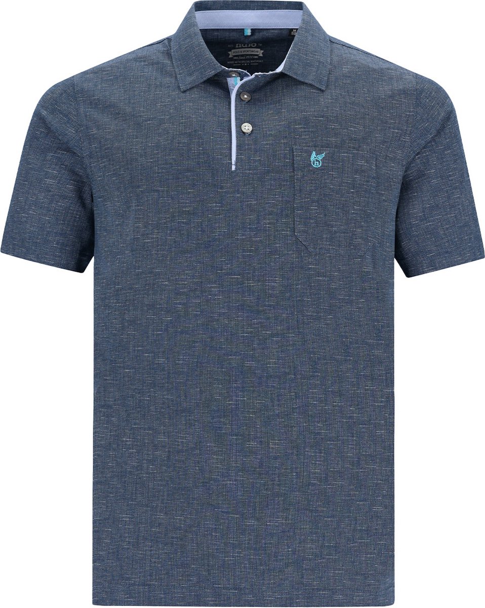 Hajo - Heren Poloshirt – Stay Fresh – Admiralsblauw - Maat XXL